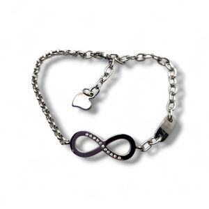 Silver Infinity Charm Bracelet